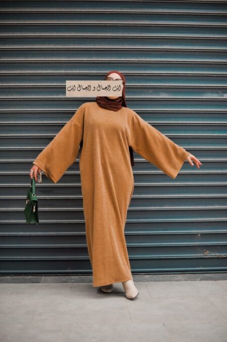 -فستان حنان -كراميل