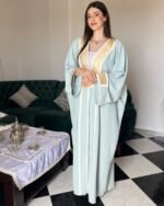 -عباية العربية -أخضر باهت