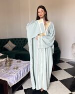 -عباية العربية -أخضر باهت