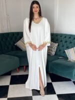 -جبة ذهبية -أبيض