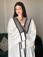 -عباية العربية -أبيض
