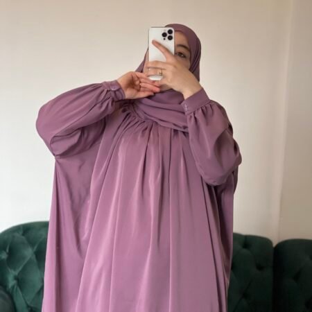 حجاب عفاف -mauve pastel-