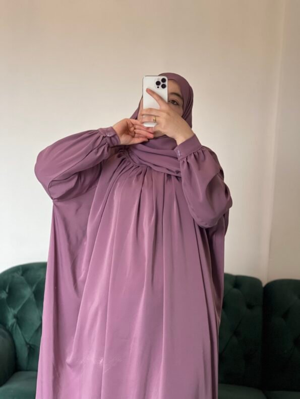 حجاب عفاف -mauve pastel-