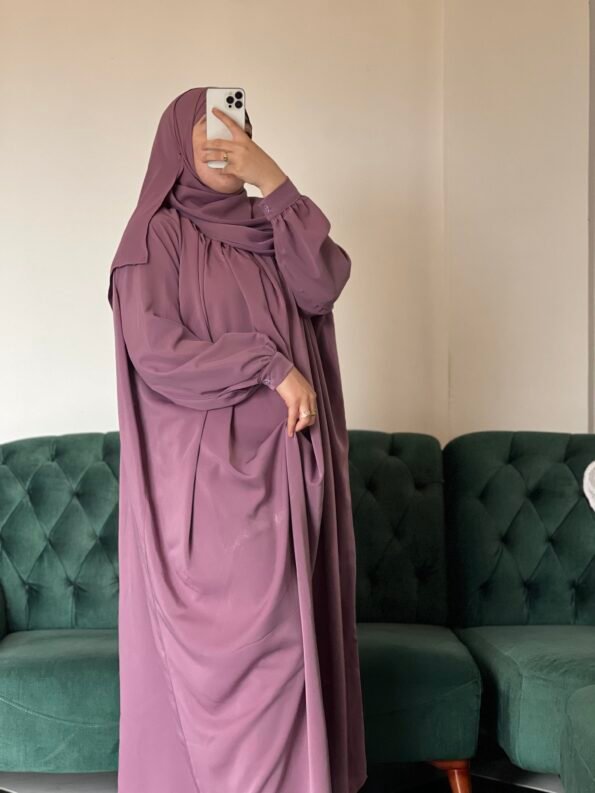 حجاب عفاف -mauve pastel-