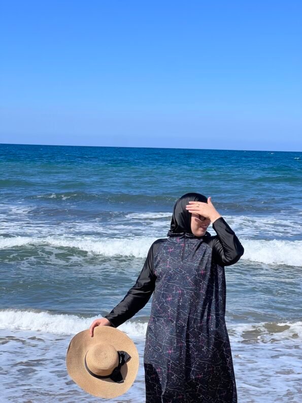 Blue Stars Burkini -Noir-