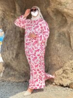 Robe Chemise Maxi -Rose-