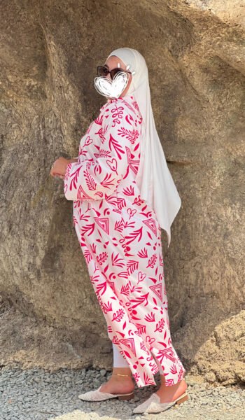 El Nesry online store Robe Chemise Maxi -Rose-