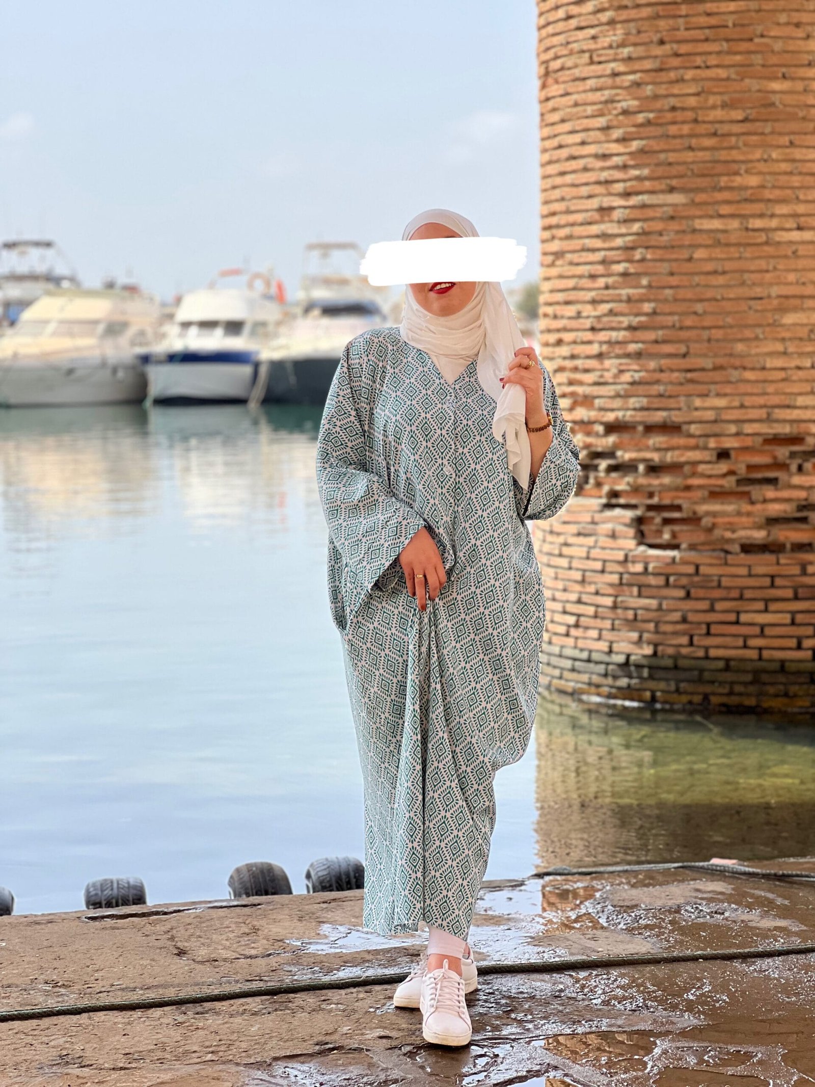 Mosaic Dress -Green- Mosaic Dress -Green-