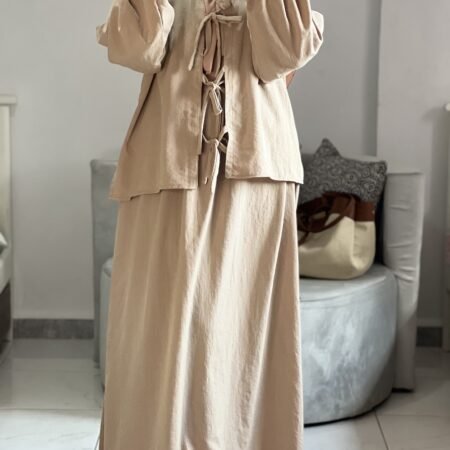 Linen Skirt Set