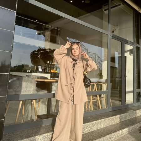 Linen Set -Beige-