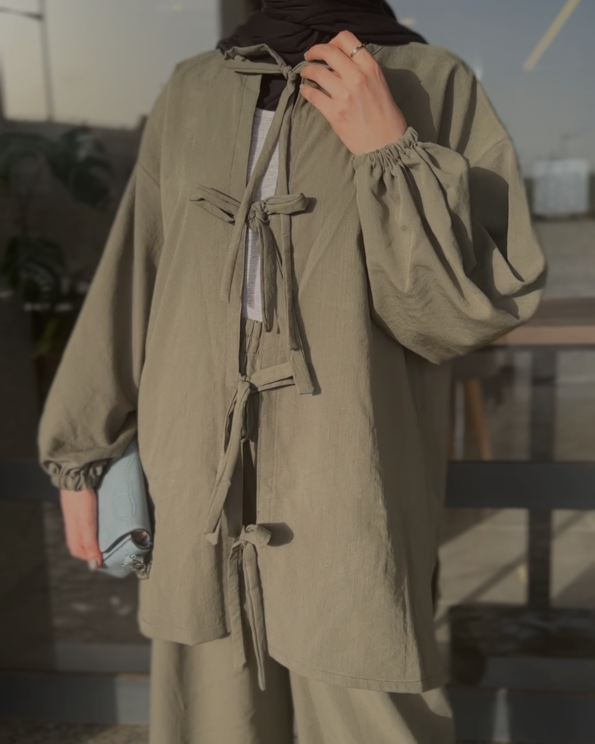 Linen Set -Green-