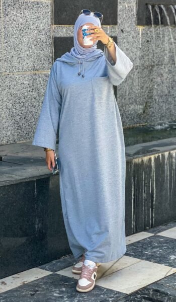 El Nesry online store Sweat-shirt Dress -Grey-