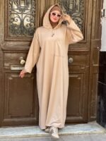 Sweat-shirt Dress -Grey-