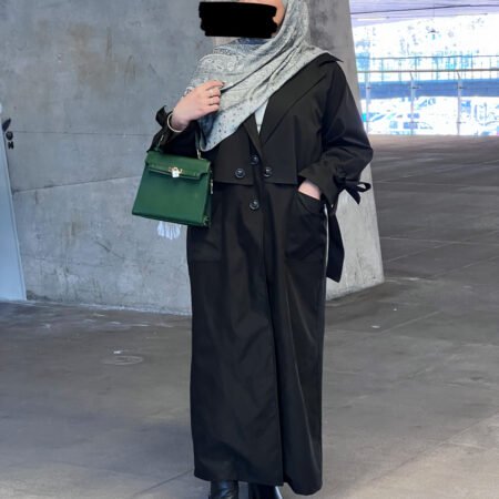 Trench Abaya -Noir-