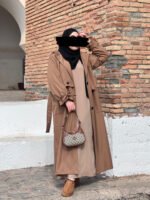 Trench Abaya -Beige-