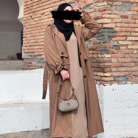 Trench Abaya -Beige-