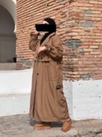 Trench Abaya -Beige-