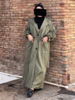 Trench Abaya -Vert-