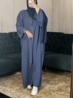 -عباية المنصورة - أزرق