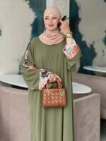 - عباية روضة - أخضر