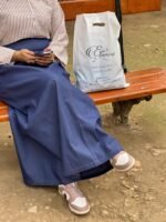 jupe en jean évasée