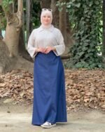 jupe en jean évasée