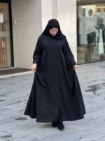 -اسود-حجاب أسيل