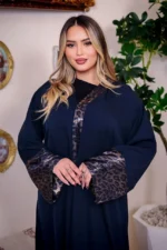 ⁦Abaya moonlight -Bleu-⁩ - الصورة ⁦2⁩