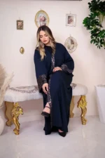 ⁦Abaya moonlight -Bleu-⁩ - الصورة ⁦3⁩