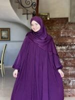 حجاب روضة - بنفسجي- – Image 2