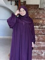 حجاب روضة - بنفسجي- – Image 3
