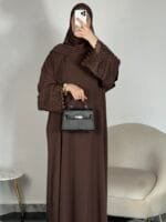 ⁦عباية دانتيل (3 قطع)⁩ - الصورة ⁦2⁩