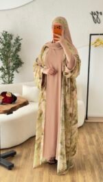 Abaya foulard 3 pièces – Image 3